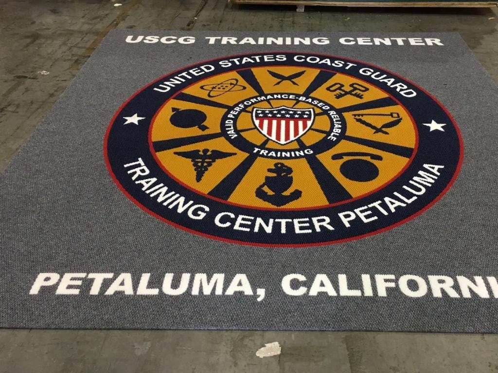 USCG Training Center Petaluma custom floor mat